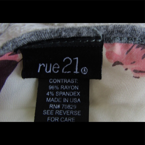 Rue21 Sheer Back Top With Open Back - Picture 3 of 7